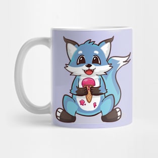 Cute Foxy Ice Cream Mug